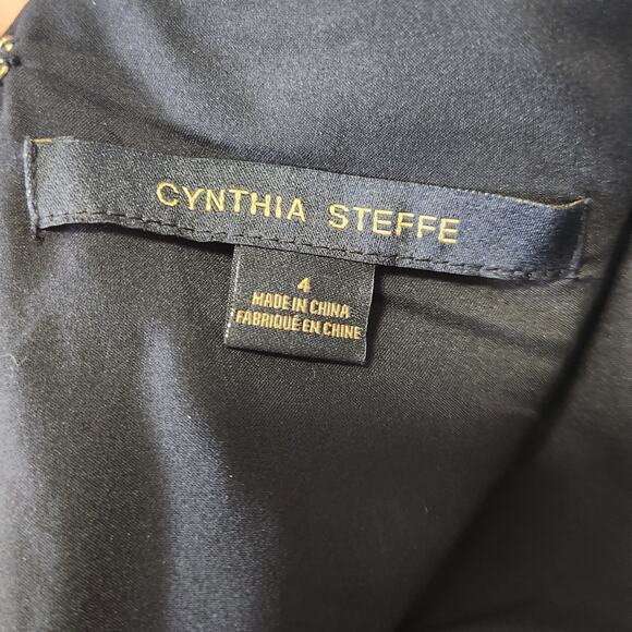 Cynthia Steffe Metallic Floral Dress Size 4 - Picture 13 of 14